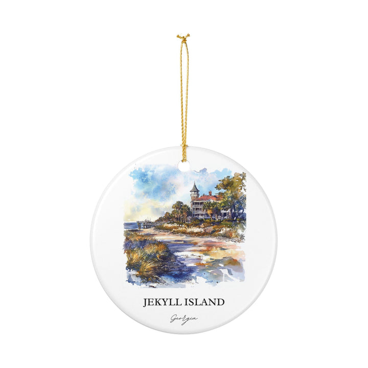 Jekyll Island Ornament: Unique Jekyll Island Georgia Souvenir, Georgia Xmas Decor, and Authentic Jekyll Island GA Gift