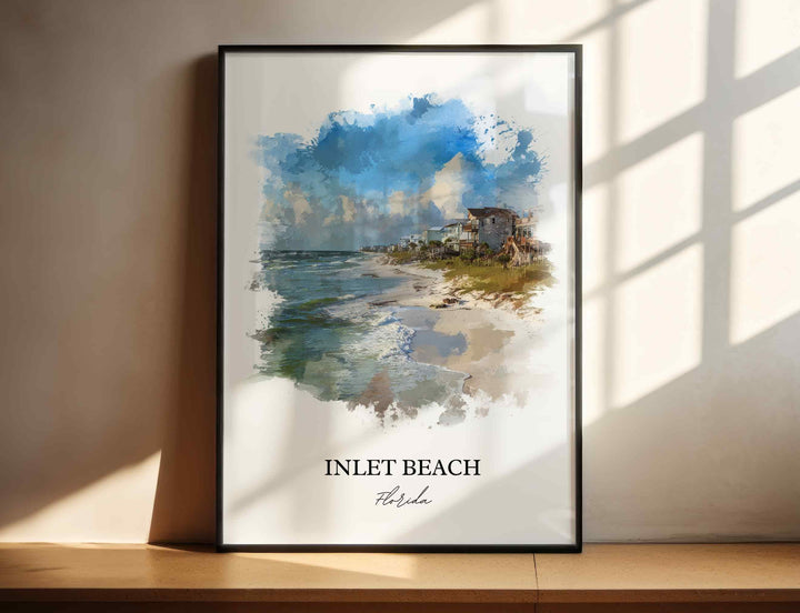 Inlet Beach, FL – Watercolor Art Print