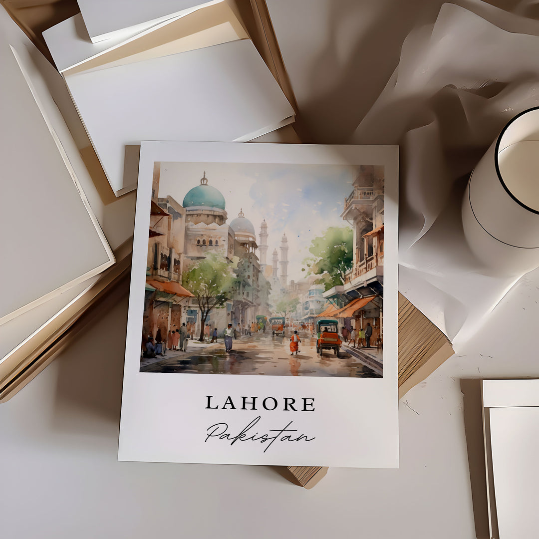 Lahore Pakistan wall art - Pakistan, Lahore poster, Lahore Wedding gift, Lahore Birthday present, Custom Text, Personalised Gift