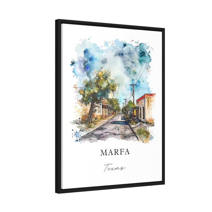 Marfa TX Wall Art, Marfa Texas Print, Marfa Watercolor, Marfa Texas Gift,