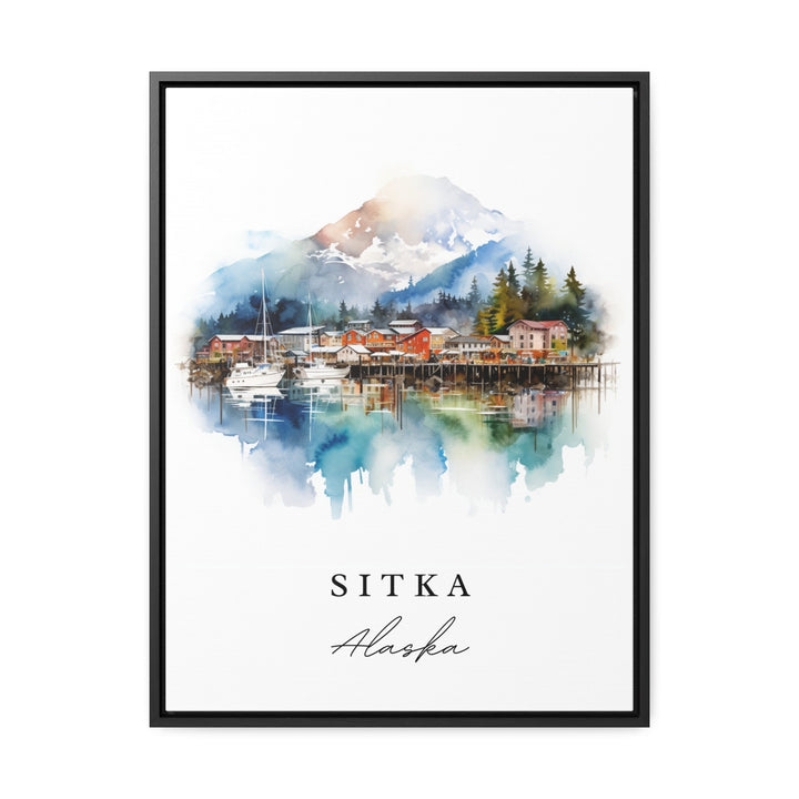 Sitka Alaska wall art - Alaska, Sitka poster print, Sitka AK Wedding gift, Juneau Alaska present, Custom Text, Perfect Gift