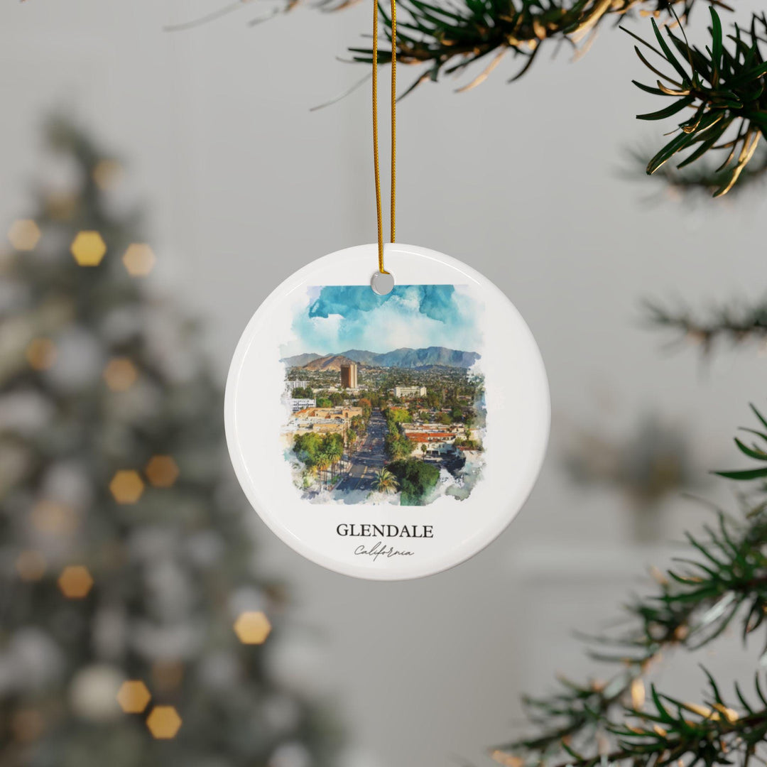 Glendale California Ornament: Unique Glendale CA Souvenir, Glendale Xmas Decor, and Authentic Glendale CA Gift
