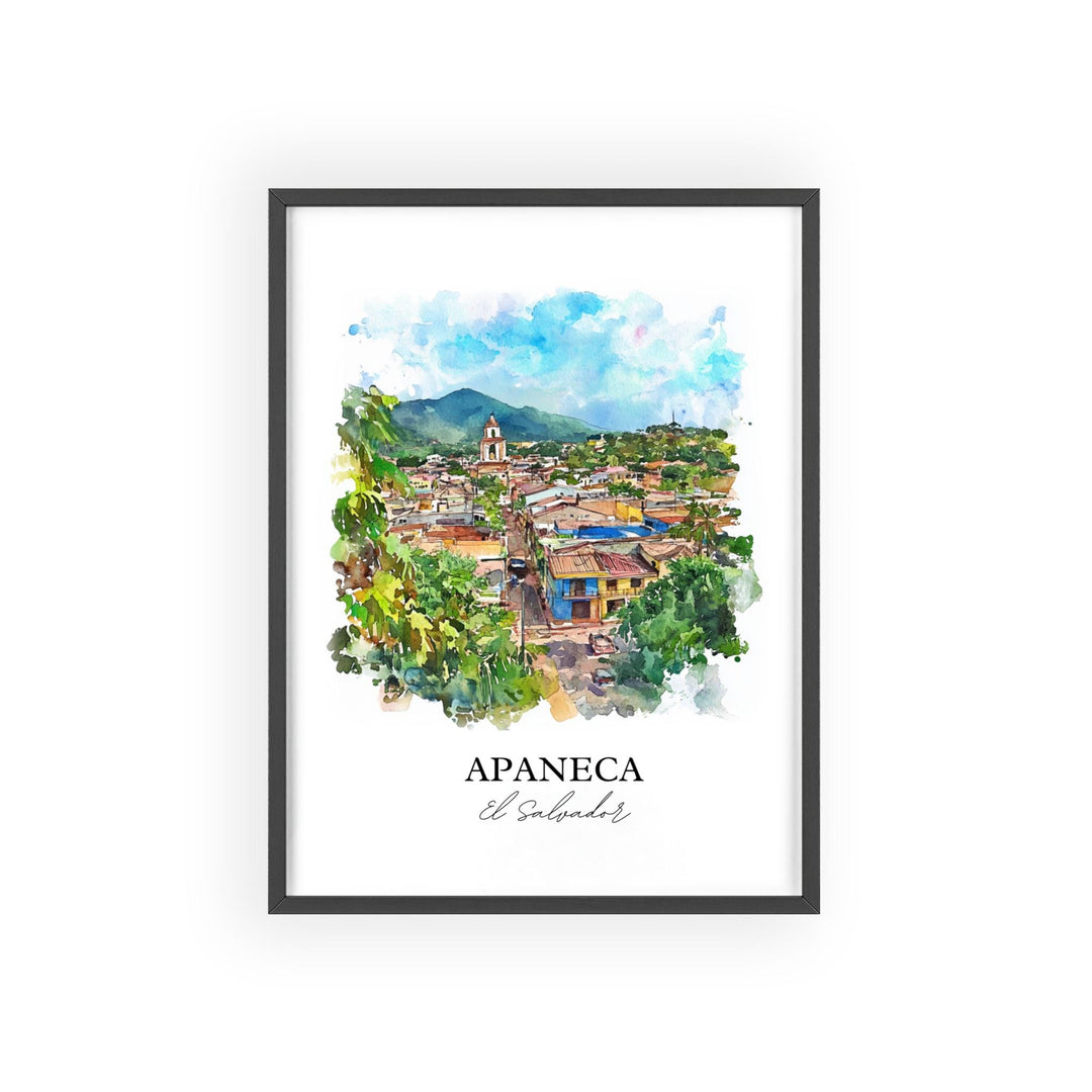 Apaneca, El Salvador – Watercolor Art Print