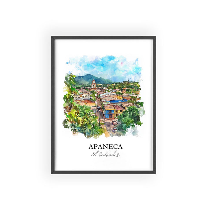 Apaneca, El Salvador – Watercolor Art Print
