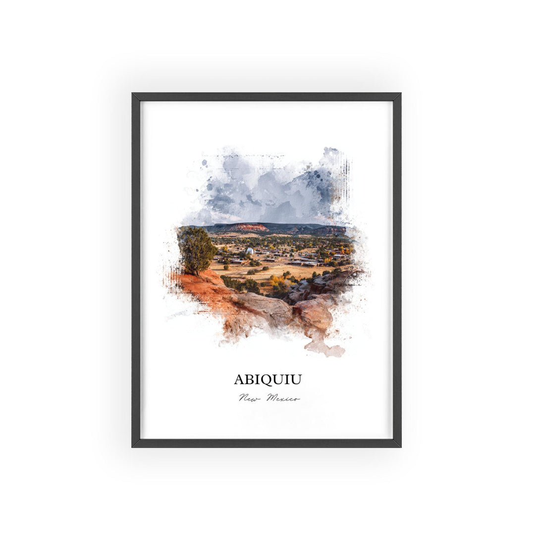 Abiquiu, New Mexico – Watercolor Art Print