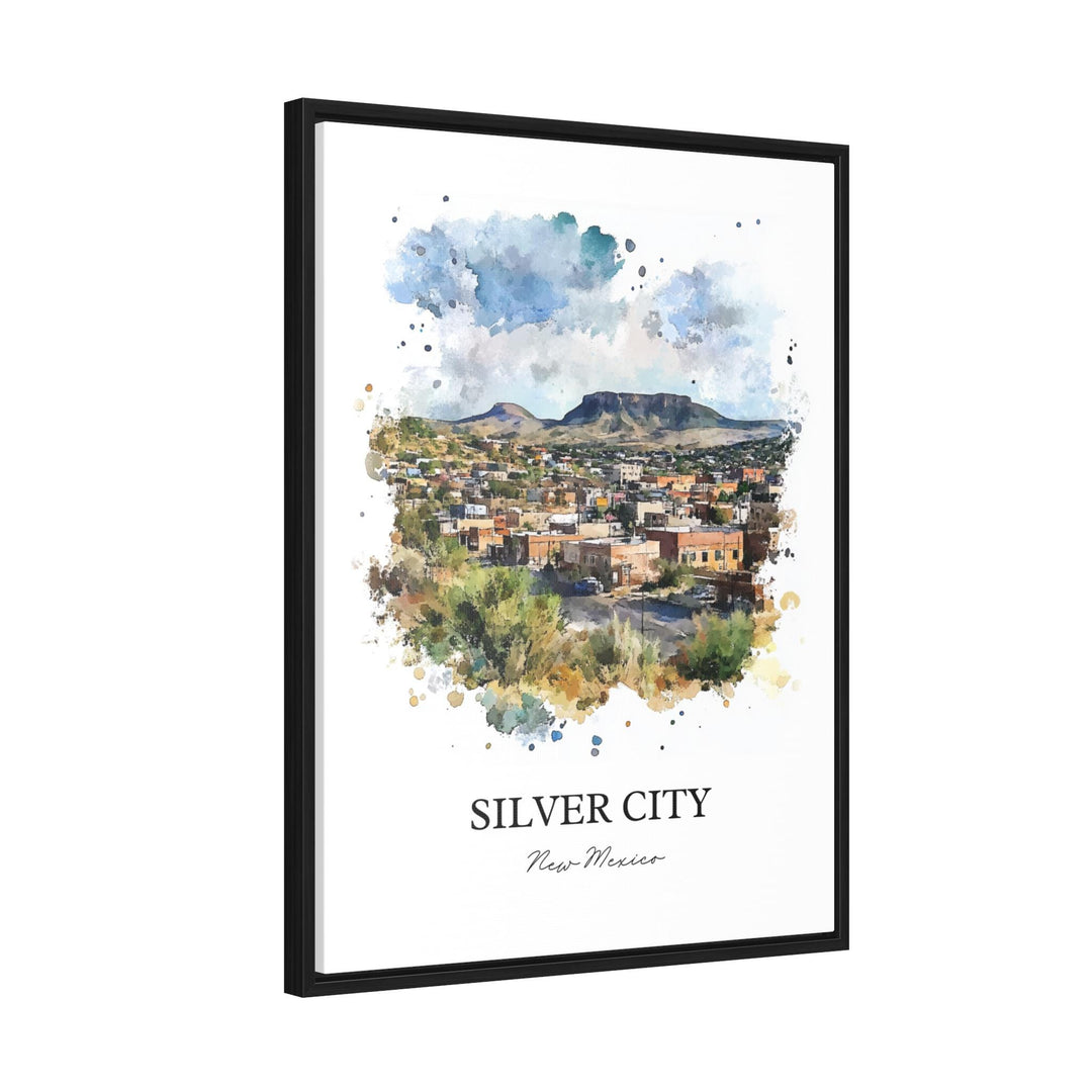 Silver City NM Wall Art, Grant County Print, New Mexico Watercolor Art, Silver City NM Gift, Travel Print, Travel Poster, Housewarming Gift