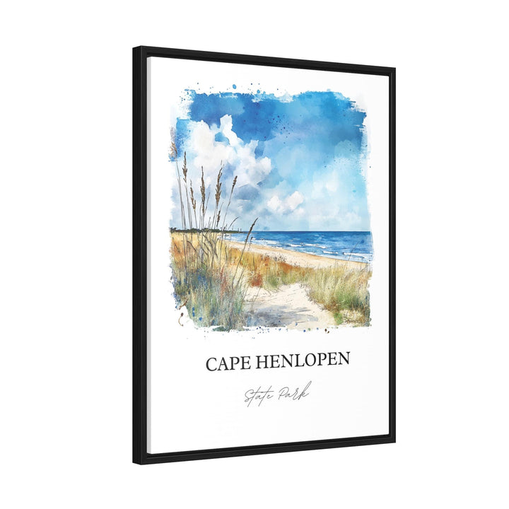 Cape Henlopen Wall Art, Lewes DE Print, Sussex County DE Watercolor Art, Cape Henlopen Gift, Travel Print, Travel Poster, Housewarming Gift