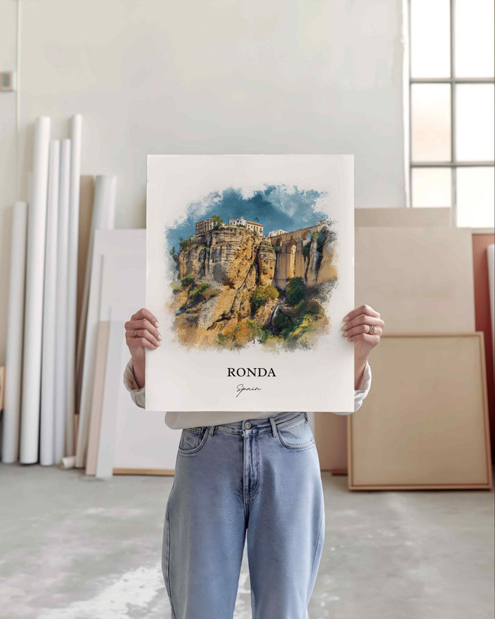 Ronda, Spain – Watercolor Art Print