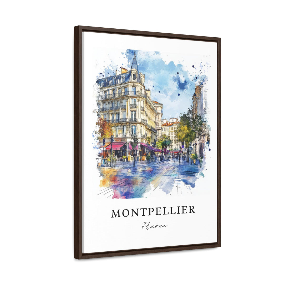 Montpellier France Wall Art, Montpellier Print, Montpellier Watercolor Art, Hérault Gift,