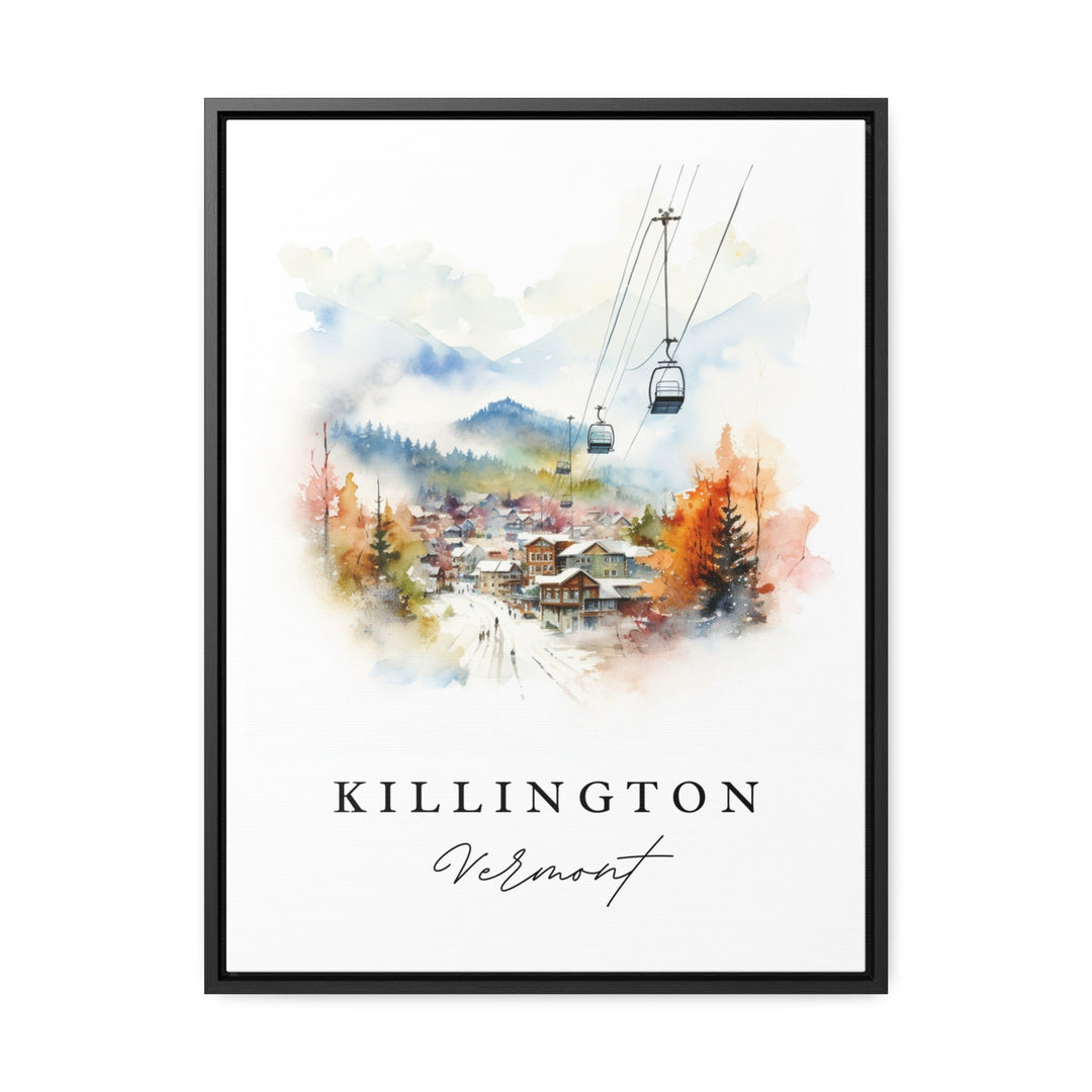 Killington VT wall art - Vermont, Killington poster print, Killington Skiing Wedding gift, Birthday present, Custom Text, Perfect Gift