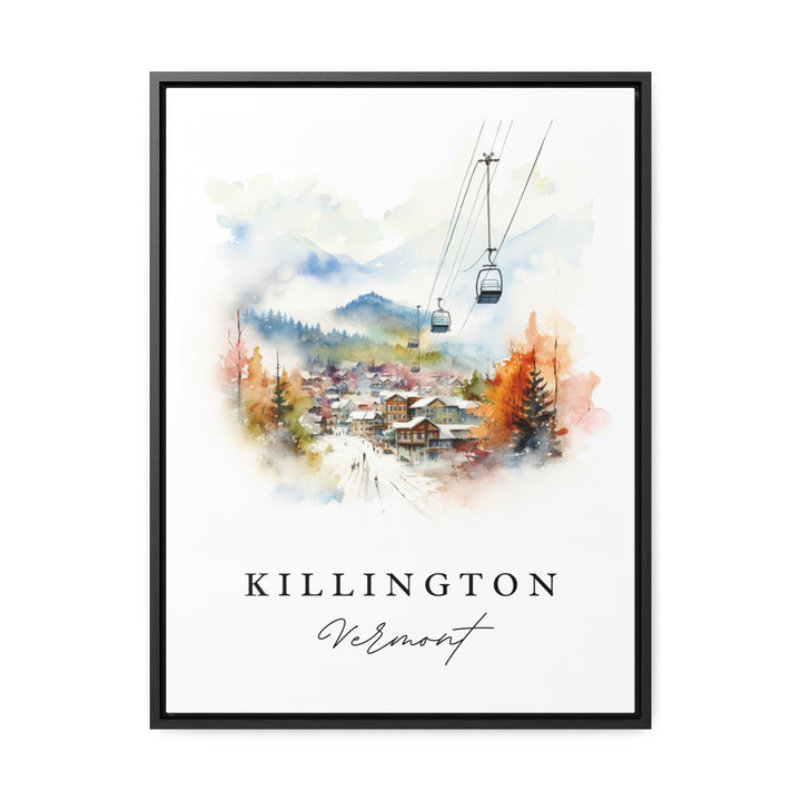 Killington VT wall art - Vermont, Killington poster print, Killington Skiing Wedding gift, Birthday present, Custom Text, Perfect Gift