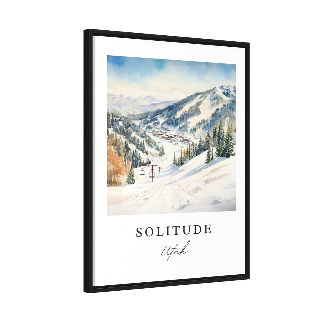 Solitude Utah wall art - Utah, Solitude poster print, Solitude Wedding gift, Birthday present, Custom Text, Perfect Gift