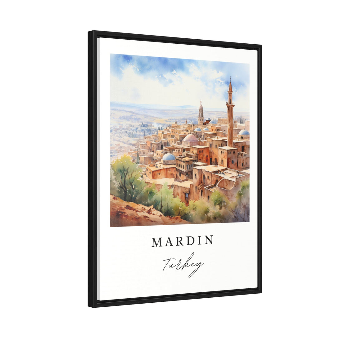 Mardin Turkey wall art - Mardin Turkey poster print, Mardin Turkey Wedding gift, Birthday present, Custom Text