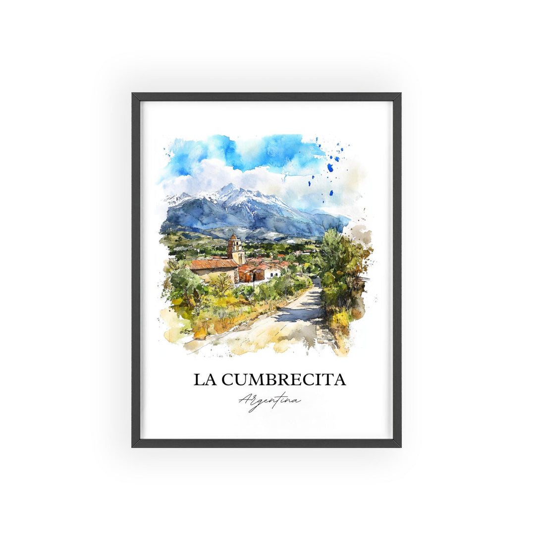 La Cumbrecita, Argentina – Watercolor Art Print