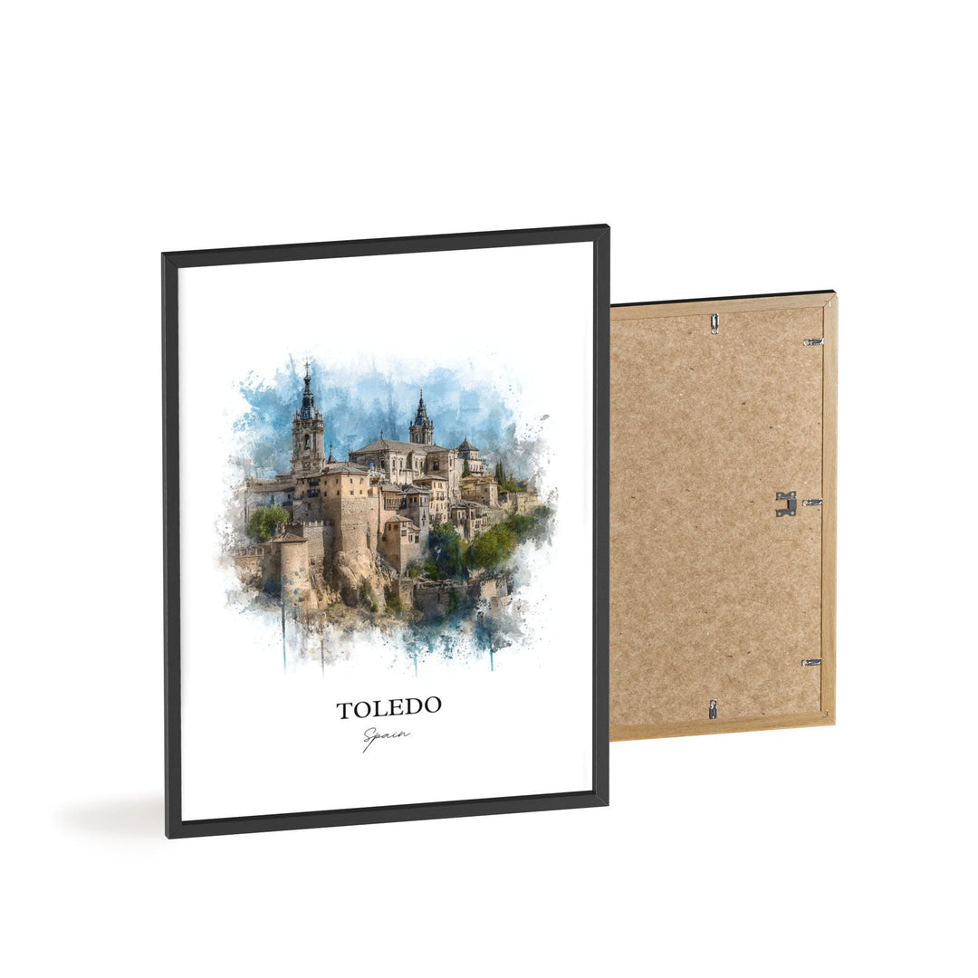 Toledo, Spain – Watercolor Art Print