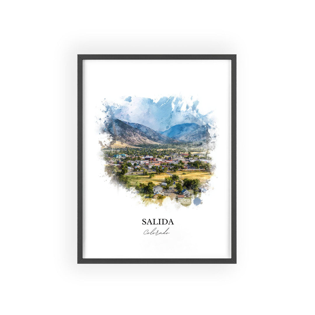 Salida, Colorado – Watercolor Art Print