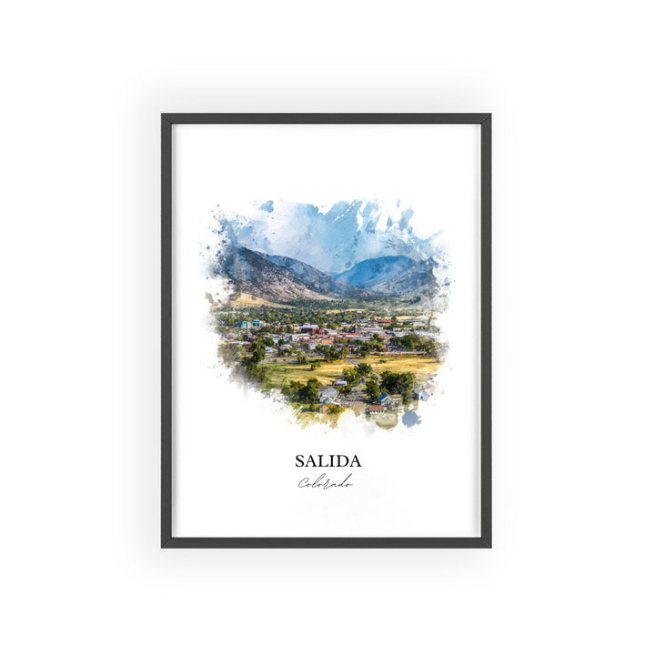 Salida, Colorado – Watercolor Art Print