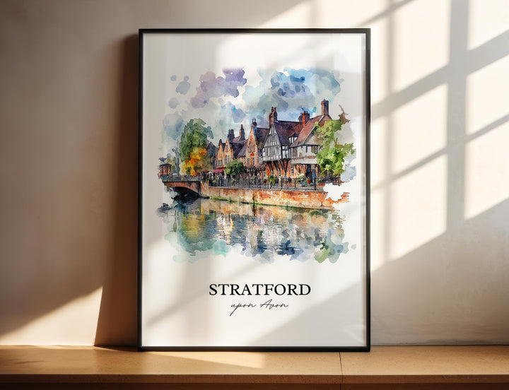 Stratford-upon-Avon, England – Watercolor Art Print
