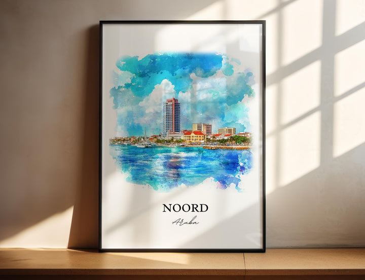 Noord, Aruba – Watercolor Art Print