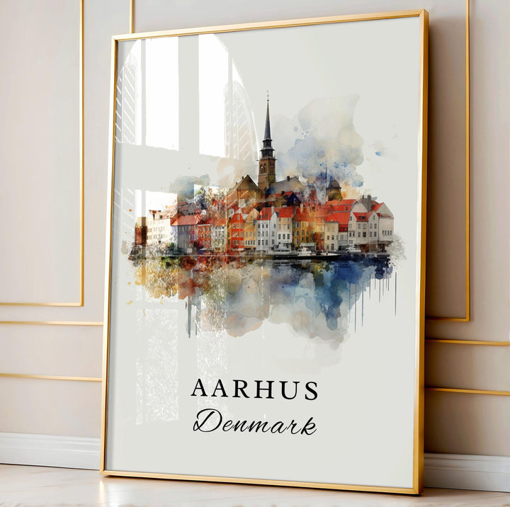 Aarhus Wall Art - Denmark Print