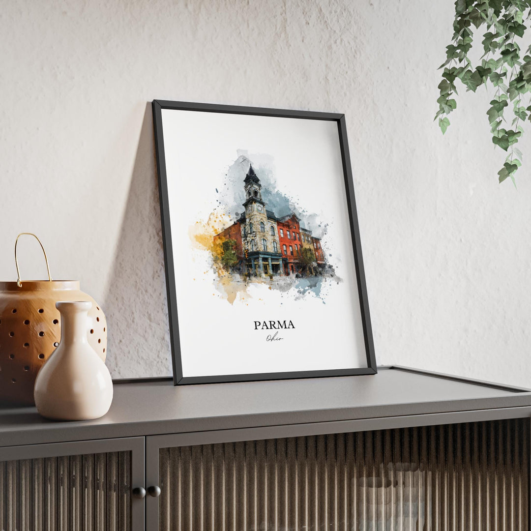 Parma, Ohio – Watercolor Art Print