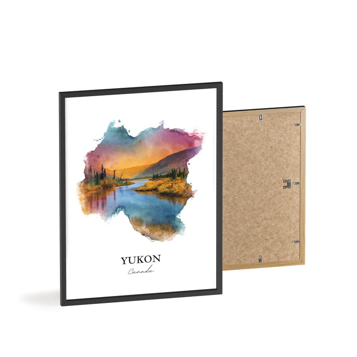 Yukon Canada Wall Art, Yukon Canada Print, Canada Watercolor Art, Yukon Canada Gift, Yukon Travel Print, Travel Poster, Housewarming Gift