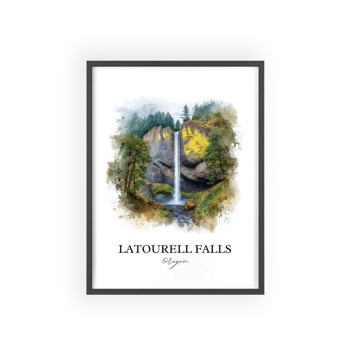 Latourell Falls Wall Art, Columbia River Gorge Print, Oregon Artwork, Latourell Falls Gift, Travel Print, Travel Poster, Housewarming Gift