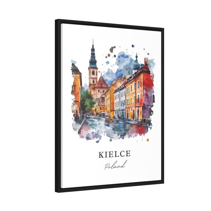 Kielce Poland Wall Art, Kielce Print, Silnica River Watercolor aRT, Swietokrzyskie Gift,