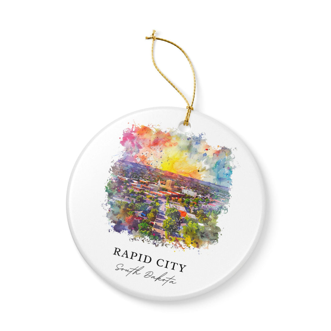 Rapid City SD Ornament: Unique Rapid City Souvenir, Rapid City Xmas Decor, and Authentic Rapid City SD Gift