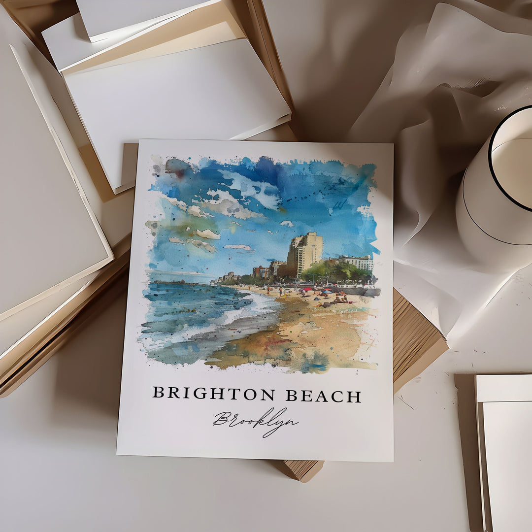 Brighton Beach Wall Art - Brooklyn NY Print