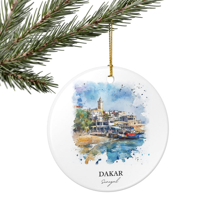 Dakar Senegal Ornament: Unique Dakar Souvenir, Dakar Xmas Decor, and Authentic Dakar Senegal Gift