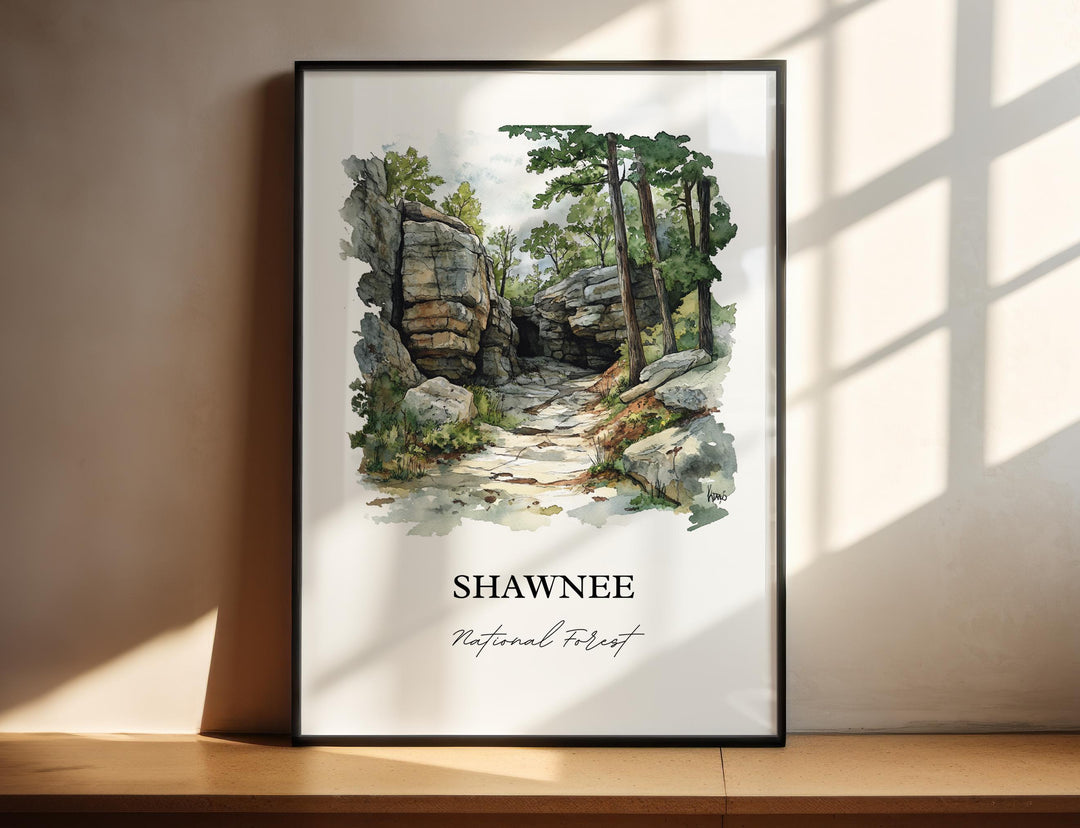 Shawnee National Forest, Illinois – Watercolor Art Print