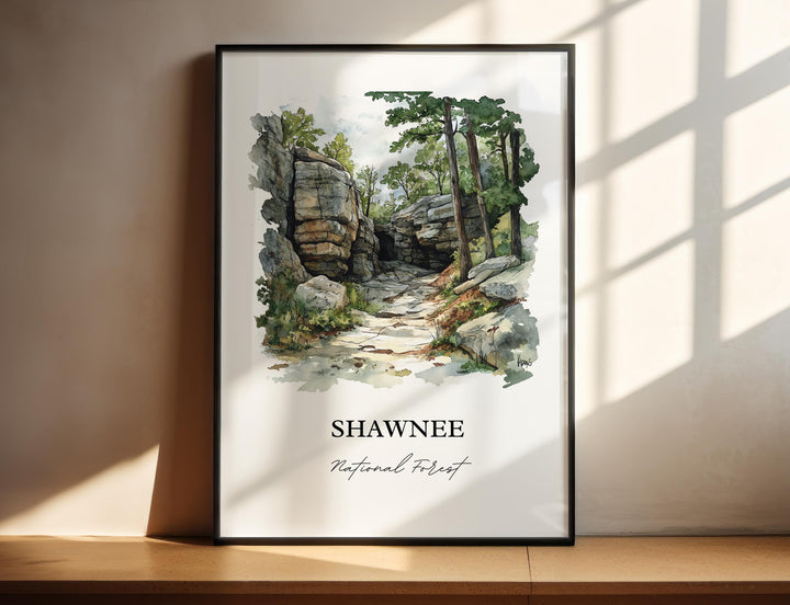 Shawnee National Forest, Illinois – Watercolor Art Print