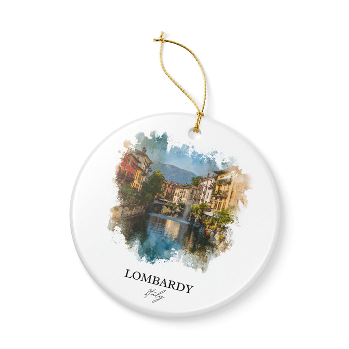 Lombardy Italy Ornament: Unique Lombardy IT Souvenir, Lombardy Xmas Decor, and Authentic Lombard Italy Gift