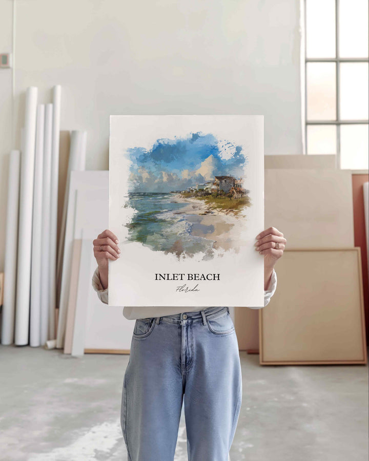 Inlet Beach, FL – Watercolor Art Print