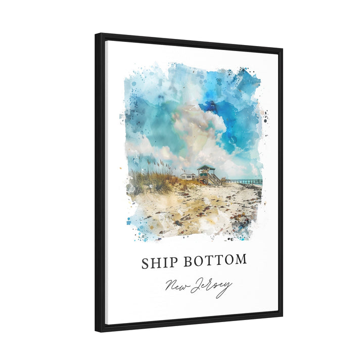 Ship Bottom LBI Art, Ship Bottom Print, LBI Watercolor Art, Ship Bottom NJ Gift,