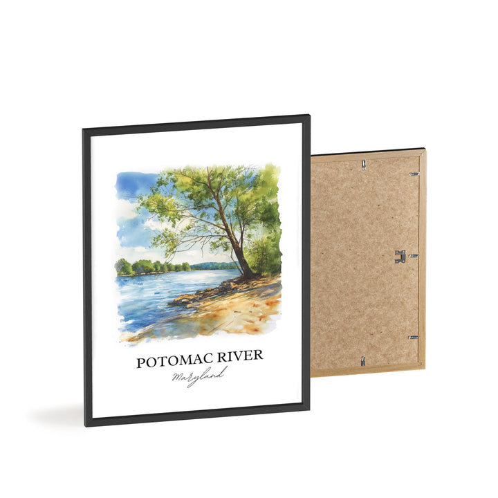 Potomac River Wall Art, Potomac MD Print, Maryland Watercolor Art, Potomac River Gift, Travel Print, Travel Poster, Housewarming Gift