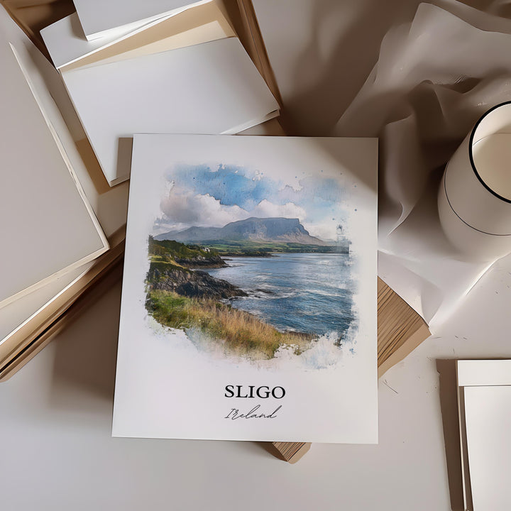 Sligo Ireland Wall Art, Connacht Print, Ireland Watercolor Art, Sligo Gift, Travel Print, Travel Poster, Housewarming Gift