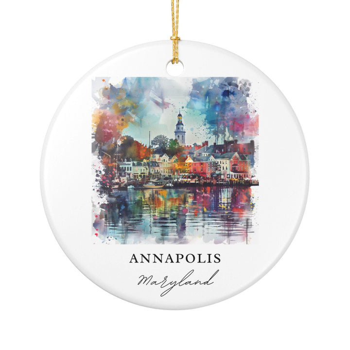 Annapolis MD Ornament: Unique Annapolis Souvenir, Annapolis MD Xmas Decor, and Authentic Maryland Gift
