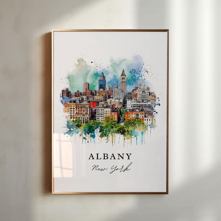 Albany Wall Art - New York Print