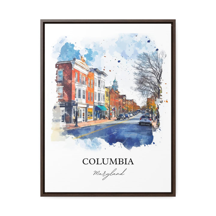 Columbia MD Wall Art, Howard County Print, Maryland Watercolor Art, Columbia Maryland Gift, Travel Print, Travel Poster, Housewarming Gift