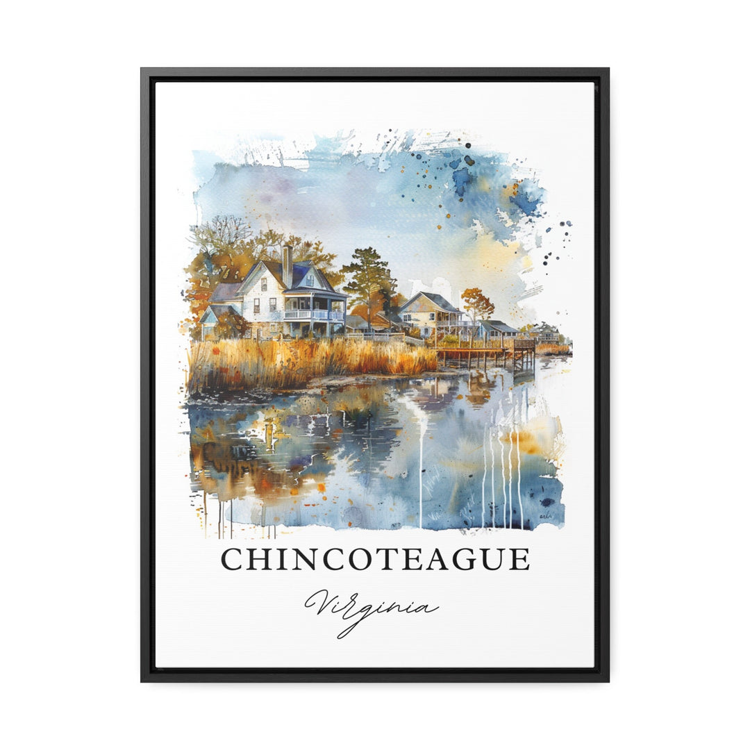 Chincoteague Virginia Art, Chincoteague Print, Assateague Watercolor, Chincoteague Island Gift, Travel Print, Travel Poster, Gift