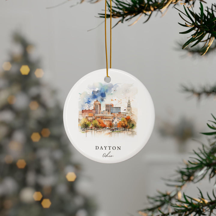 Dayton Ohio Ornament: Unique Dayton OH Souvenir, Dayton Ohio Xmas Decor, and Authentic Dayton Ohio Gift