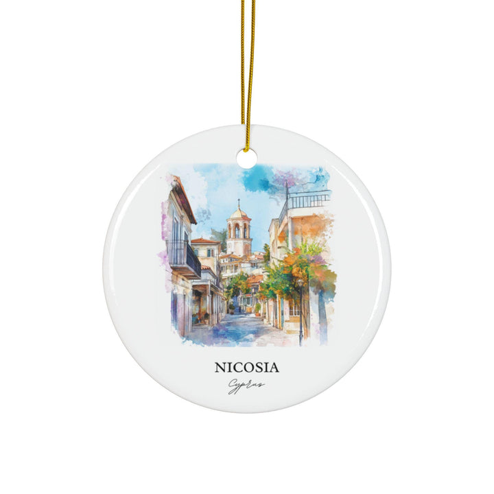 Nicosia Cyprus Ornament: Unique Nicosia Souvenir, Nicosia Xmas Decor, and Authentic Cyprus Gift