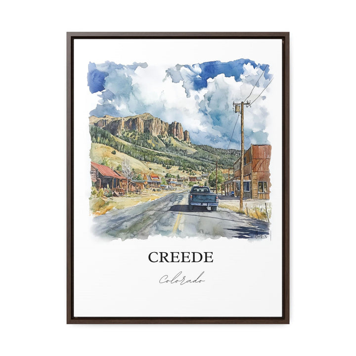 Creede, Colorado, USA – Watercolor Art Print