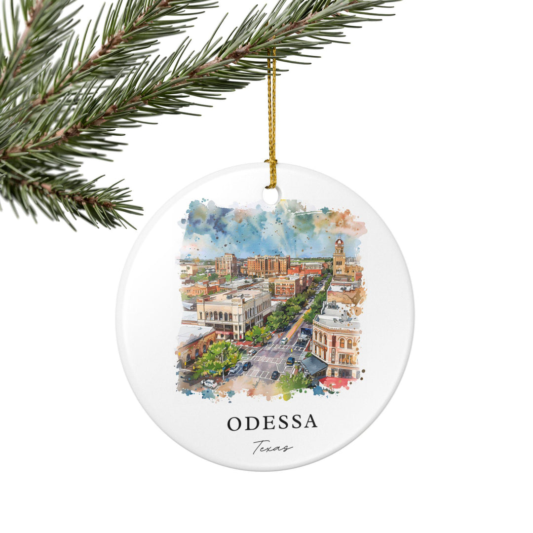 Odessa Texas Ornament: Unique Odessa TX Souvenir, Odessa TX Xmas Decor, and Authentic Texas Gift