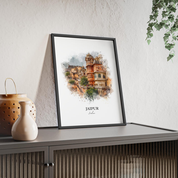 Jaipur, India – Watercolor Art Print