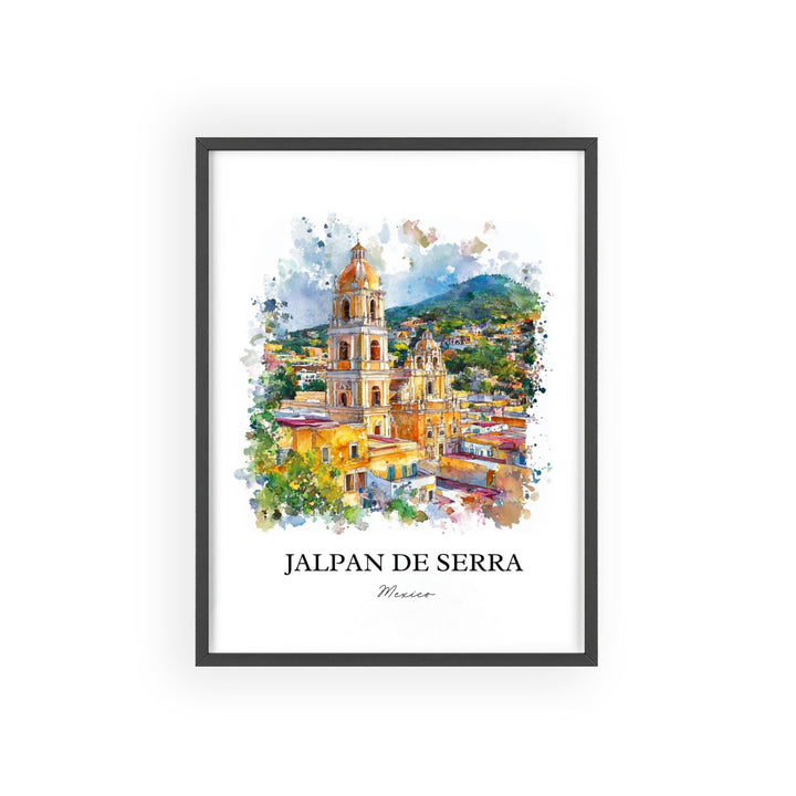 Jalpan de Serra Wall Art, Querétaro Print, Mexico Watercolor Art, Jalpan de Serra Gift, Travel Print, Travel Poster, Housewarming Gift