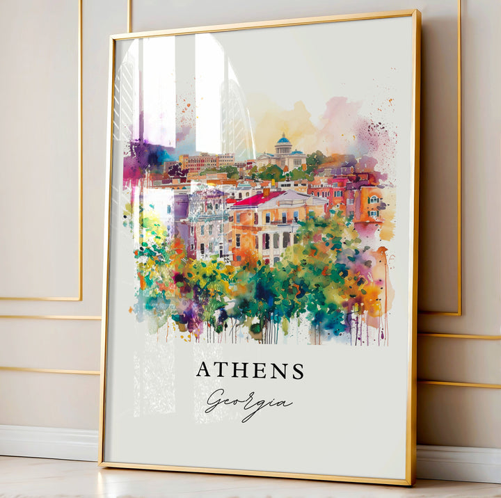 Athens Wall Art - Georgia Print