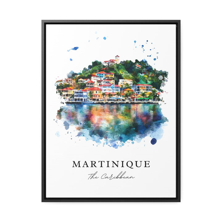 Martinique Wall Art, Martinique Print, Lesser Antilles Watercolor, Martinique Gift,